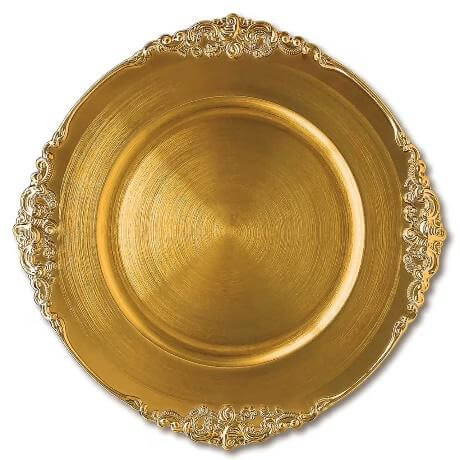 Antique-Style Gold Charger